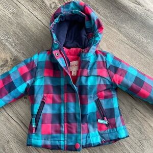 Cat & Jack Girls Snow Jacket, 12 months, like new